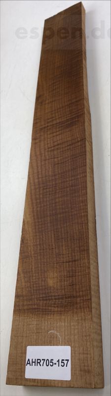 Neck Sycamore / Europ. Maple, curly roasted "Choco"  720x92x27mm -  Unique Piece #157